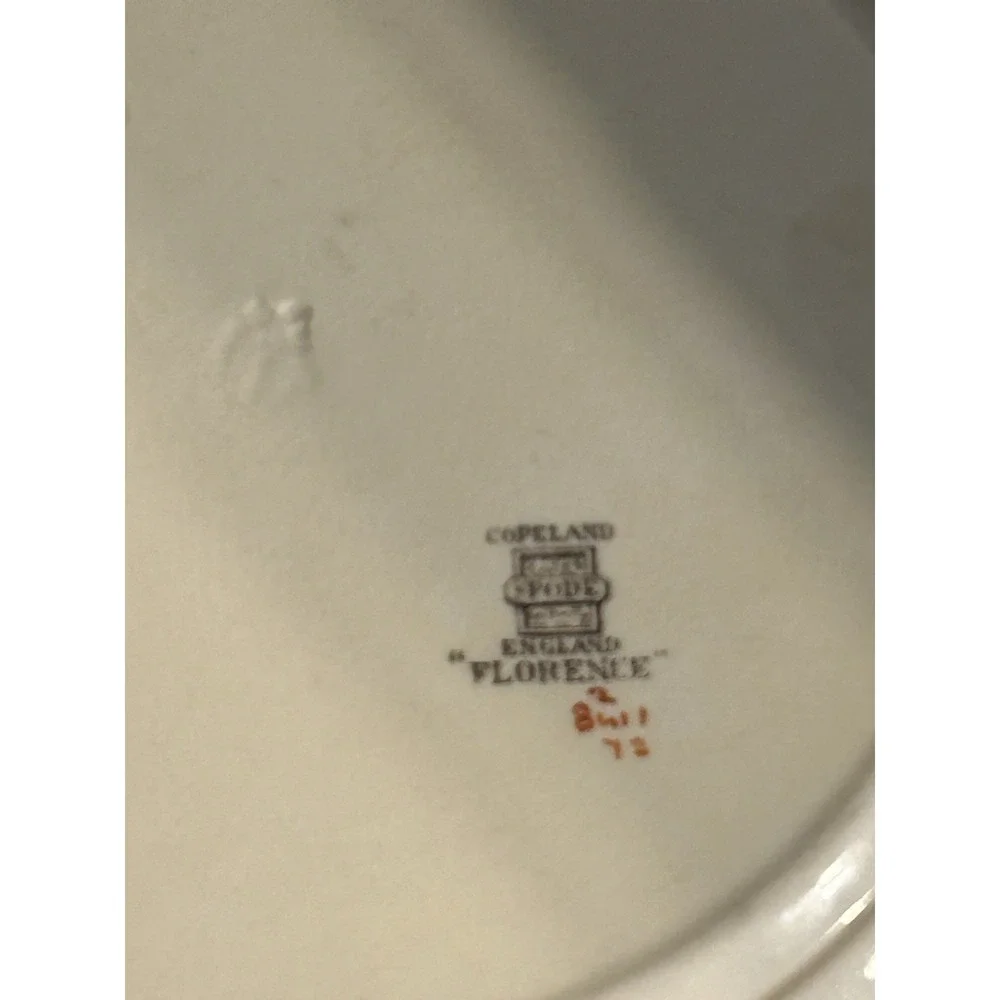 Copeland Spode Florence Earthenware Scalloped Dinner Plate 10